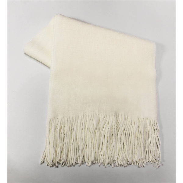 Classically styled scarf with fringes measuring 10" x 71"... from ASI 73520 Neet Feet / Kanata Blanket