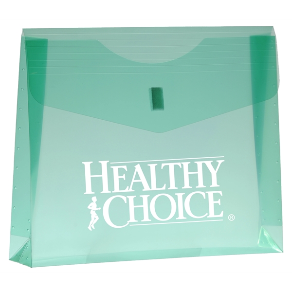 Horizontal polypropylene letter folder, extended, Fabric Fastener close, 11.75" x 9.75"... from ASI 40515 BILD Enterprises LLC / Ben-Line