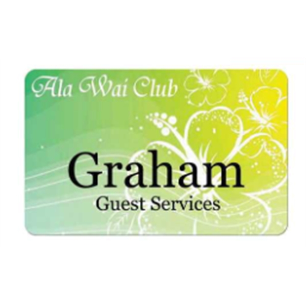 Large Name Badge 3.875" x 2.625" 30-mil PermaBadge... from ASI 47204 CredentialExpress / CredentialExpress