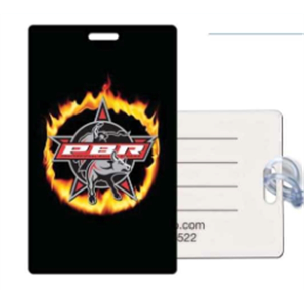 Standard 2.5" x 4.188" baggage tag, 24-mil PermaBadge... from ASI 47204 CredentialExpress