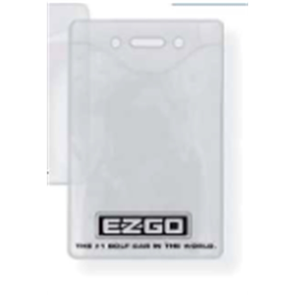 Clear vinyl badge holder vertical top load with slot and holes.... from ASI 47204 CredentialExpress / CredentialExpress