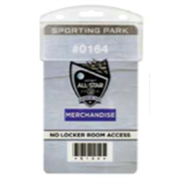 Hard plastic half card holder holds one credit card size card.... from ASI 47204 CredentialExpress / CredentialExpress