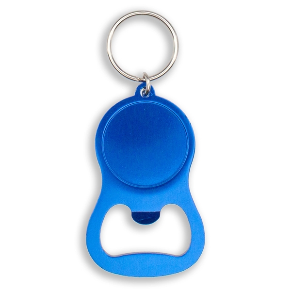 Aluminum bottle opener with full color poly dome imprint and split... from ASI 52263 EMT / EMT