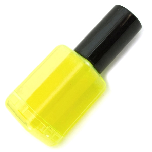 Nail polish-shaped highlighter; available in four colors... from ASI 98760 Yafa Line, Inc. / Yafaline