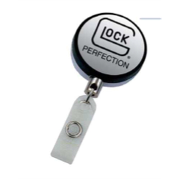 Heavy Duty Retractable Chrome Badge Reel, steel slide back... from ASI 47204 CredentialExpress / CredentialExpress