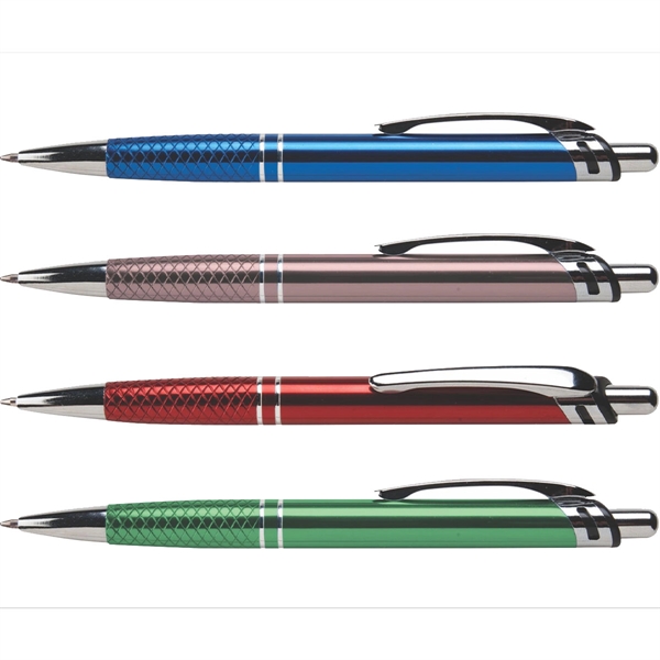 Nautica metal ballpoint pen features black writing ink cartridge, rich colors,... from ASI 61966 HPG / Hub Pen