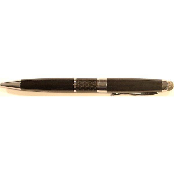 Executive High Carbon Fiber Brass Pen. Laser Engraving... from ASI 74585 Nu Promo International / Nu Promo Line