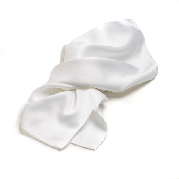 White Silk Scarf - 30" x 30"... from ASI 98085 Wolfmark