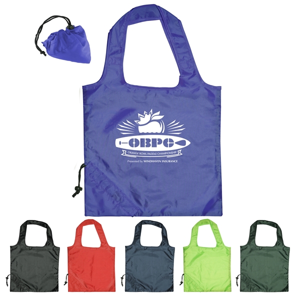 Foldable Polyester Tote Bag with Pouch... from ASI 93520 Ventura Inc