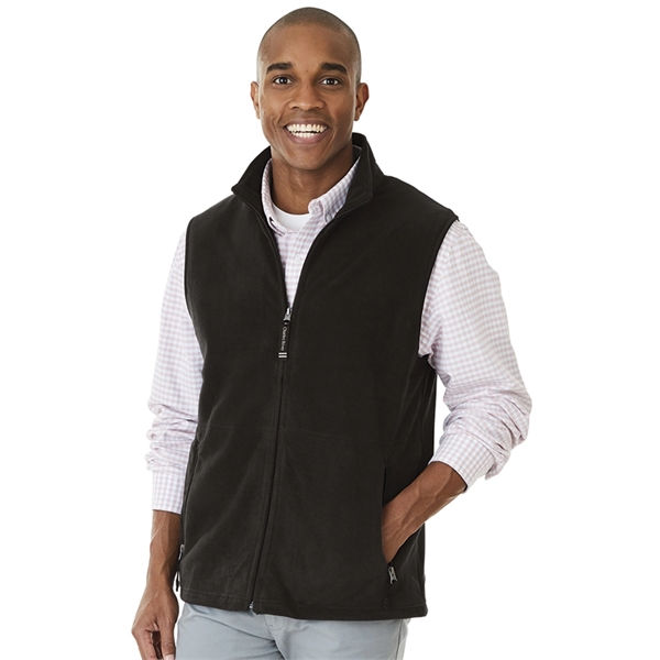 Fleece vest with full zip design that features zippered pockets and... from ASI 44620 Charles River Apparel