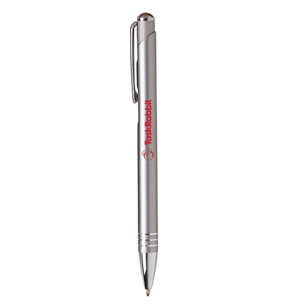 Royal Metal Ballpoint pen featuring matte annodized metal finish, chrome trim,... from ASI 90859 Tempo Industries Inc / Tempoline