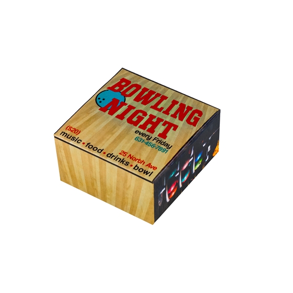 6" x 6.375" x 3.375" E-Flute corrugated tuck box with digitally... from ASI 90807 Tekweld