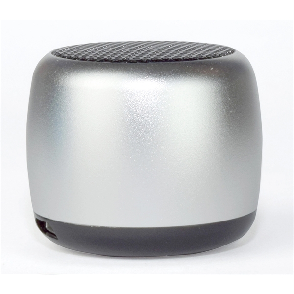 Lightweight compact travel Bluetooth speaker, about the size of a quarter... from ASI 93131 US Flash & Technologies LLC