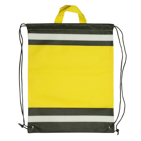 Non-woven reflective drawstring bag.... from ASI 93520 Ventura Inc