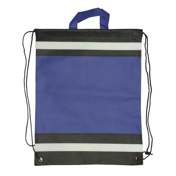 Non-woven reflective drawstring bag.... from ASI 93520 Ventura Inc