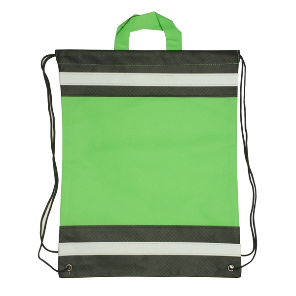 Non-woven reflective drawstring bag.... from ASI 93520 Ventura Inc