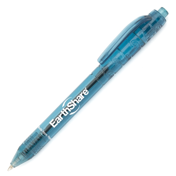 Translucent plastic pen made from recycled water bottles... from ASI 98760 Yafa Line, Inc. / Yafaline