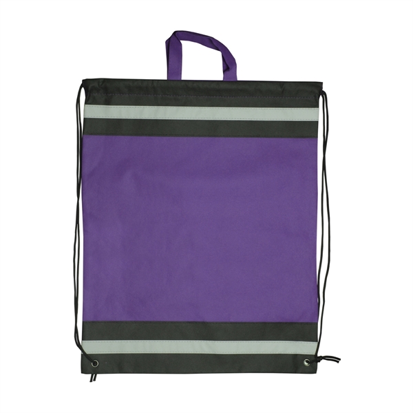 Large Non-woven reflective drawstring bag.... from ASI 93520 Ventura Inc