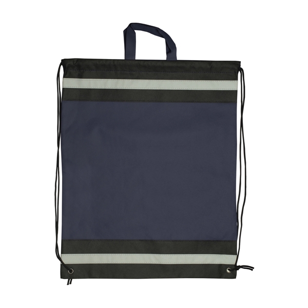 Large Non-woven reflective drawstring bag.... from ASI 93520 Ventura Inc