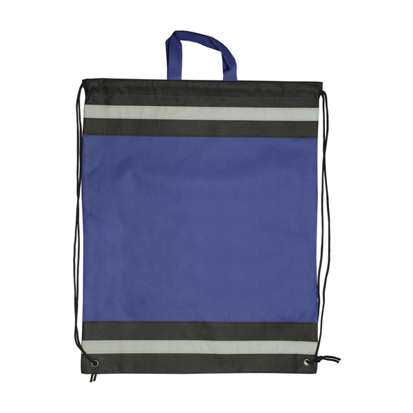 Large Non-woven reflective drawstring bag.... from ASI 93520 Ventura Inc