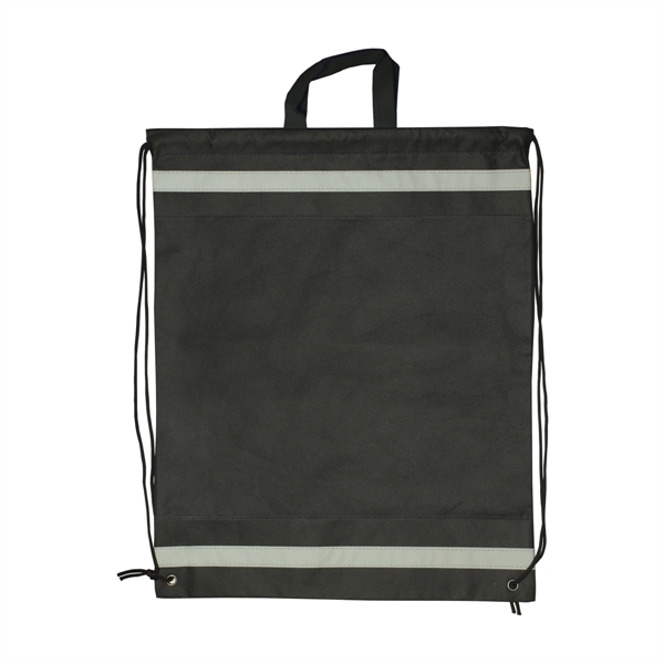 Large Non-woven reflective drawstring bag.... from ASI 93520 Ventura Inc