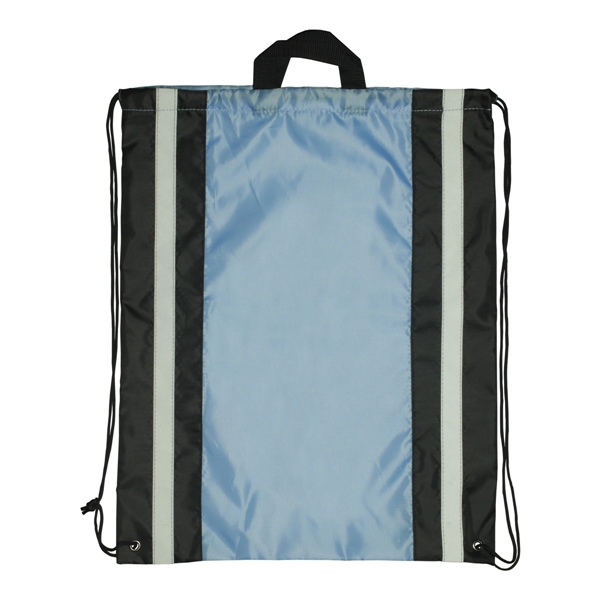 Large reflective drawstring backpack, polyester... from ASI 93520 Ventura Inc