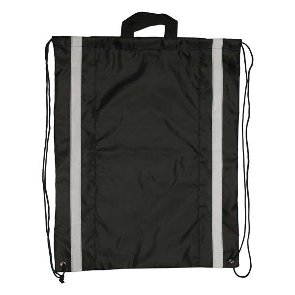 Large reflective drawstring backpack, polyester... from ASI 93520 Ventura Inc