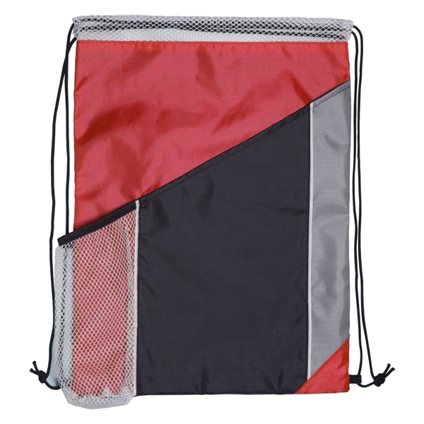 Multi Colored polyester drawstring backpack.... from ASI 93520 Ventura Inc
