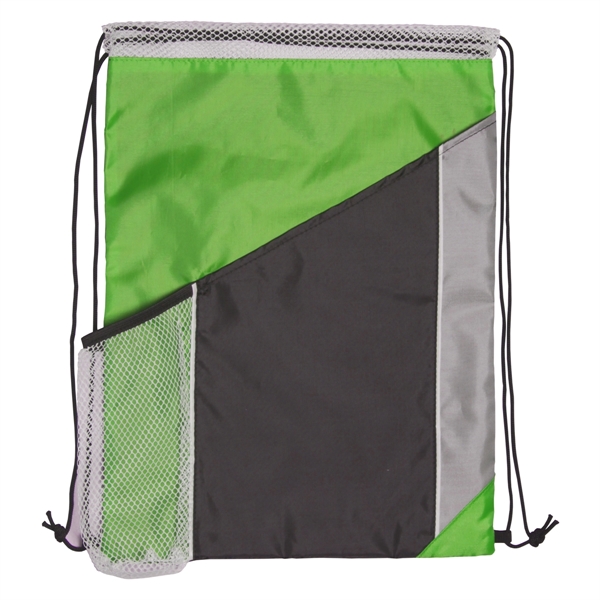 Multi Colored polyester drawstring backpack.... from ASI 93520 Ventura Inc