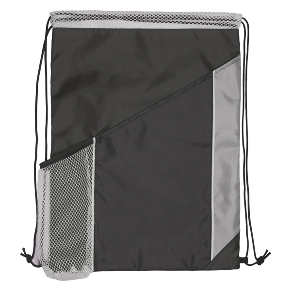 Multi Colored polyester drawstring backpack.... from ASI 93520 Ventura Inc
