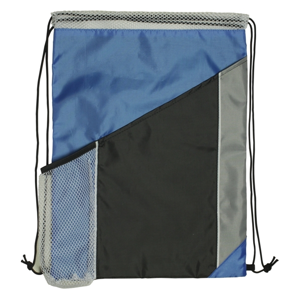 Multi Colored polyester drawstring backpack.... from ASI 93520 Ventura Inc