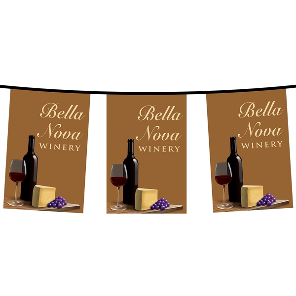 PVC Rectangular pennant string; 100'.... from ASI 80228 Quinn