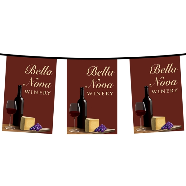 PVC Rectangular pennant string; 30'.... from ASI 80228 Quinn