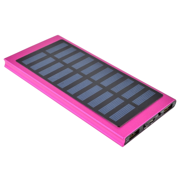 Slim Solar Charger Power Bank. Built-in 8,000 or 12,000 mAh lithium... from ASI 93131 US Flash & Technologies LLC