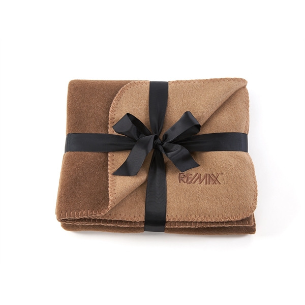 50" x 60" fashionable European throw with two-tone design and whipstitched... from ASI 73520 Neet Feet / Kanata Blanket