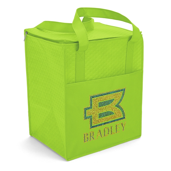 Insulated Non-Woven Tote with thermal foil interior.... from ASI 37940 Bag Makers Inc