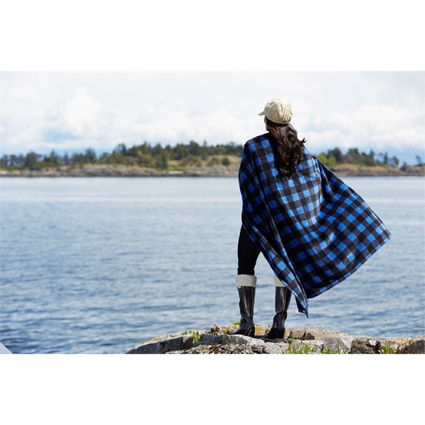 Single layer polyester blanket with check or plaid Velura design, measuring... from ASI 73520 Neet Feet / Kanata Blanket