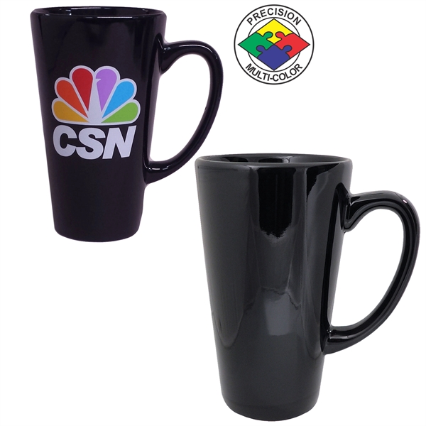 16oz Vitrified Cafe Latte Mug, spot color... from ASI 80093 Pyrographics / Pyrographics Line