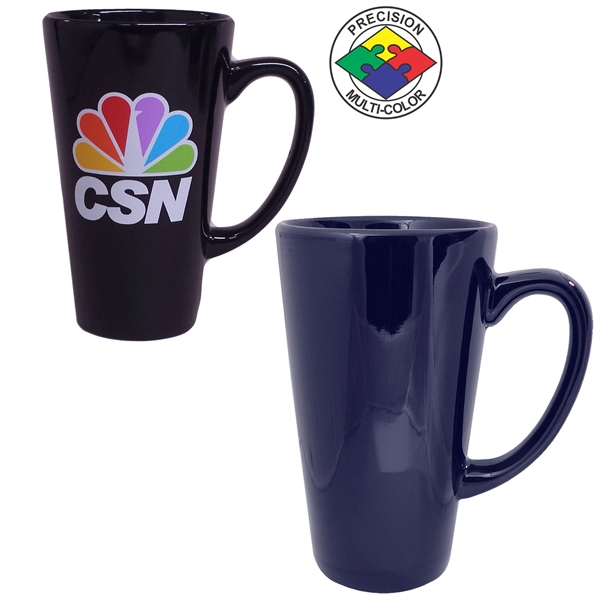 16oz Vitrified Cafe Latte Mug, spot color... from ASI 80093 Pyrographics / Pyrographics Line