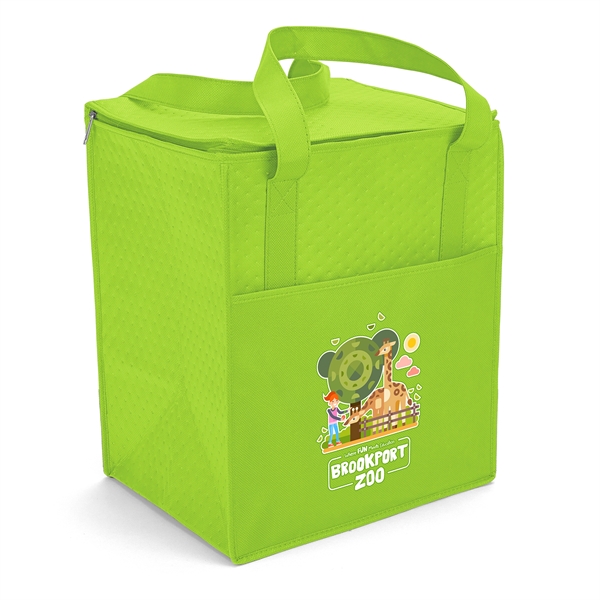 Insulated Non-Woven Tote with thermal foil interior.... from ASI 37940 Bag Makers Inc
