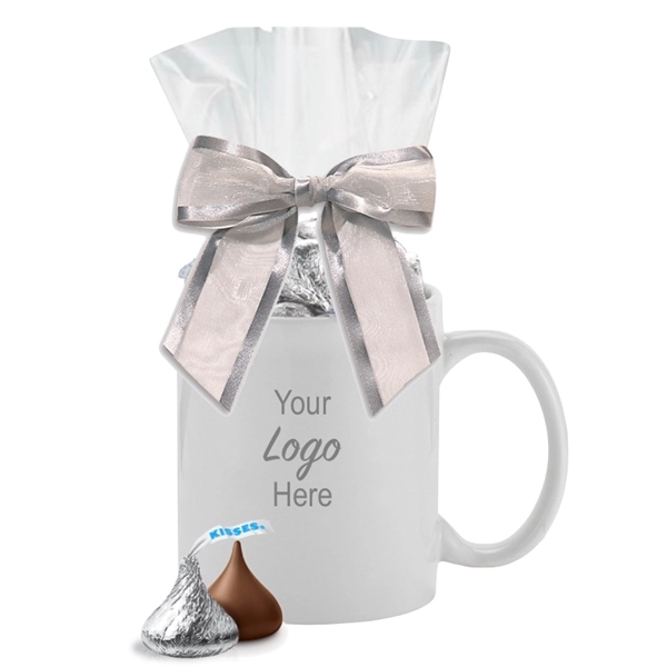 Mug filled with Chocolate Hershey Kisses,wrapped and tied with a bow... from ASI 89971 Stuff A Mug