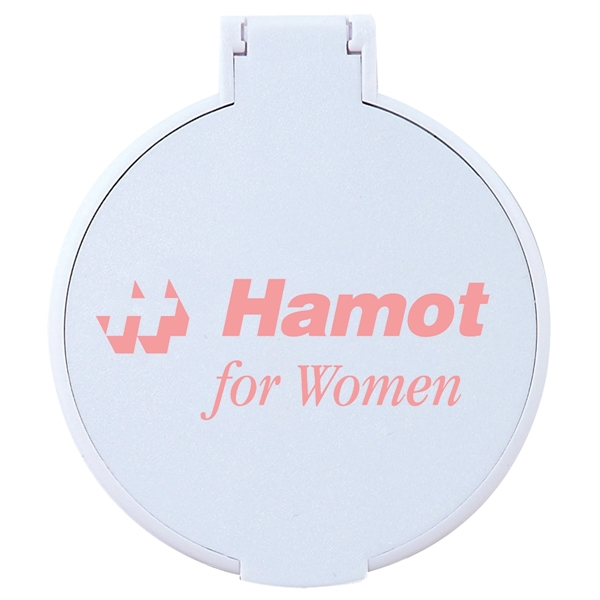 2 3/4" x 2 3/8" pocket sized compact mirror with one-color,... from ASI 62190 Illini