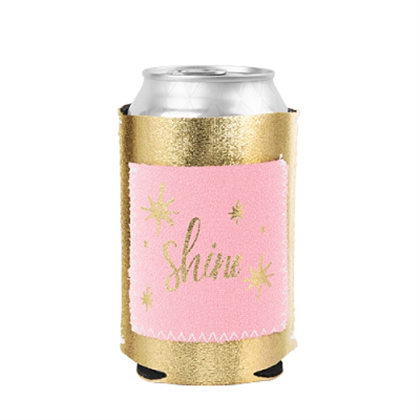 Neoprene can cooler with colored stitching and a neoprene pocket that... from ASI 74710 Numo / NUMO