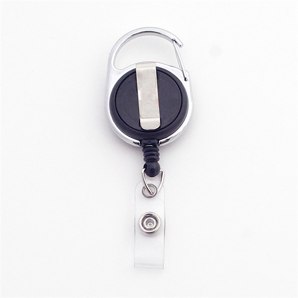 Retractable No-Twist Carabiner Badge Reel... from ASI 47204 CredentialExpress / CredentialExpress
