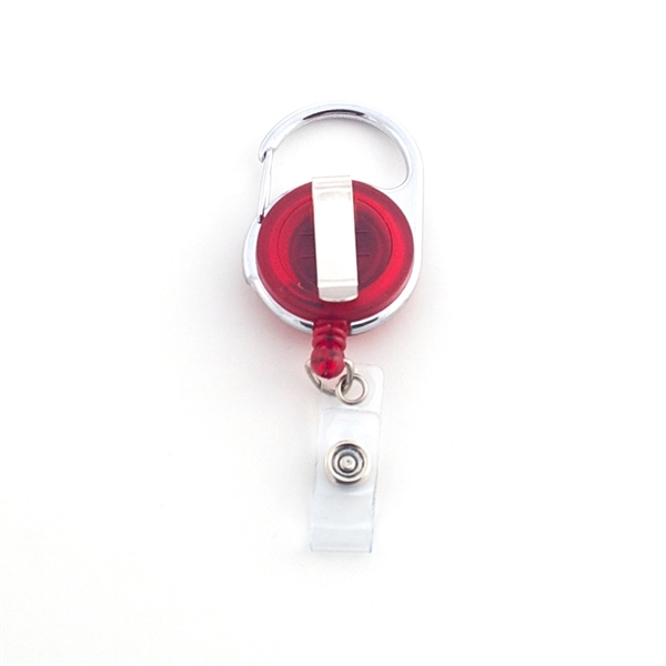 Retractable No-Twist Carabiner Badge Reel... from ASI 47204 CredentialExpress / CredentialExpress