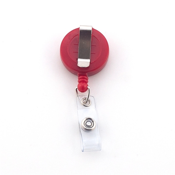 Retractable Badge Reel, steel slide clip back... from ASI 47204 CredentialExpress / CredentialExpress
