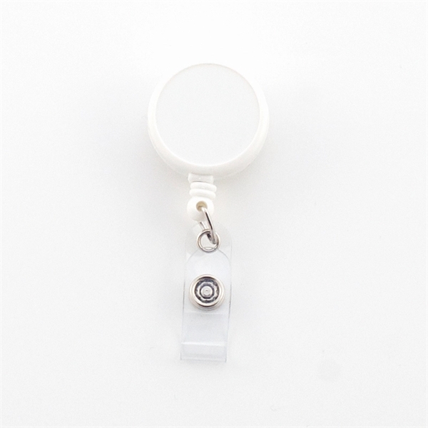 Retractable Badge Reel, steel slide clip back... from ASI 47204 CredentialExpress / CredentialExpress