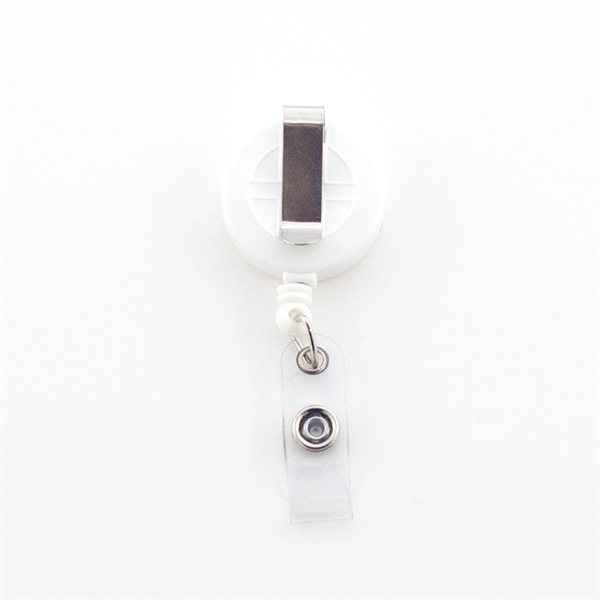 Retractable Badge Reel, steel slide clip back... from ASI 47204 CredentialExpress / CredentialExpress