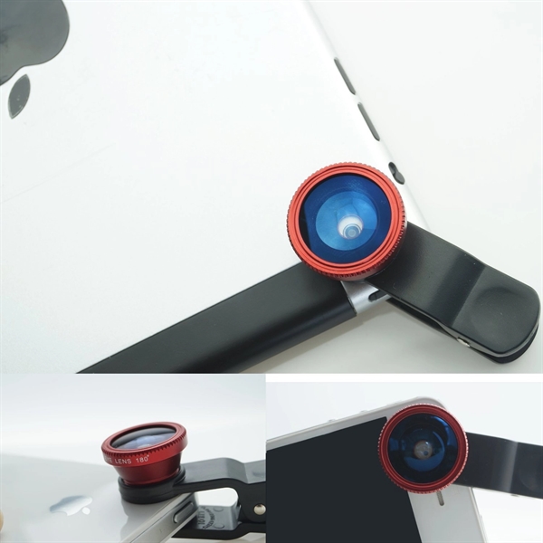 3 in 1 Clip-on fish-eye lens for all smartphones.... from ASI 31978 Admanline / Admanline