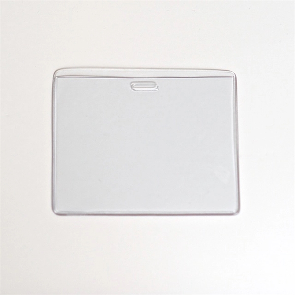 Heavy Duty clear vinyl prox card holder horizontal top load with... from ASI 47204 CredentialExpress / CredentialExpress